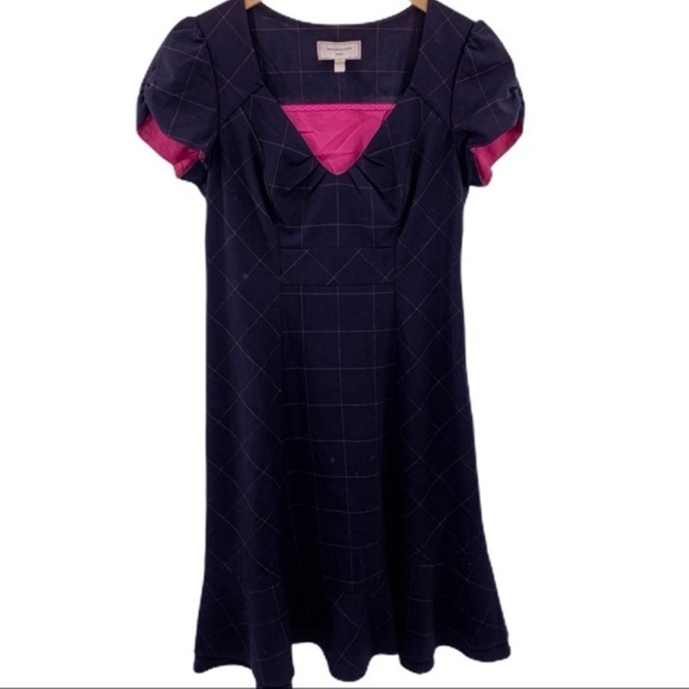 Moulinette Soeurs Black and Pink Midi Dress